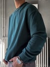 Oversize Şardonlu Bisiklet Yaka Sweat