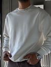 Oversize Şardonlu Bisiklet Yaka Sweat