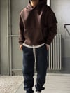 Oversize Şardonlu Hoodie