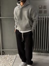 Oversize Şardonlu Hoodie