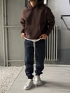 Oversize Şardonlu Hoodie