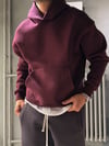 Oversize Şardonlu Hoodie