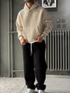 Oversize Şardonlu Hoodie