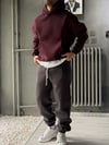 Oversize Şardonlu Hoodie