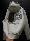 oversize şardonlu patch hoodie