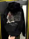 oversize şardonlu patch hoodie