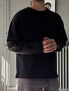Oversize Üç İplik Şardonsuz Longsleeve