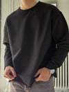 Oversize Üç İplik Şardonsuz Longsleeve