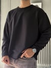 Oversize Üç İplik Şardonsuz Longsleeve