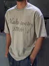 Oversize Yazılı T-shirt