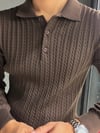 Polo Yaka Örgülü Triko 