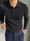 Polo Yaka Örgülü Triko 