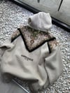 Şardonlu Oversize Baskılı Nakışlı Sweatshirt