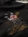 Şardonlu Oversize Nakışlı ve Baskılı Sweatshirt
