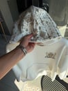 Şardonlu Oversize Nakışlı ve Baskılı Sweatshirt