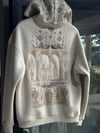 Şardonlu Oversize Nakışlı ve Baskılı Sweatshirt
