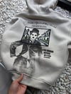 Şardonlu Oversize Nakışlı ve Baskılı Sweatshirt