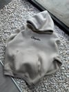 Şardonlu Oversize Nakışlı ve Baskılı Sweatshirt