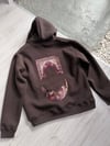 Şardonlu Oversize Nakışlı ve Baskılı Sweatshirt