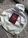 Şardonlu Oversize Nakışlı ve Baskılı Sweatshirt