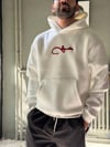Şardonlu Oversize Nakışlı ve Baskılı Sweatshirt