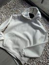 Şardonlu Oversize Nakışlı ve Baskılı Sweatshirt