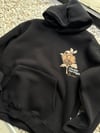 Şardonlu Oversize Nakışlı ve Baskılı Sweatshirt