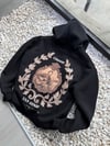 Şardonlu Oversize Nakışlı ve Baskılı Sweatshirt