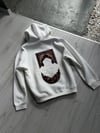 Şardonlu Oversize Nakışlı ve Baskılı Sweatshirt