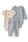 CTR-1V258910Layette Kız Bebek 3'lü Set CTR-1V258910