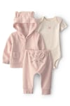CTR-1V418910Layette Kız Bebek 3'lü Hırkalı Set CTR-1V418910
