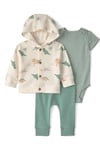 CTR-1V420510Layette Erkek Bebek 3'lü Hırkalı Set CTR-1V420510