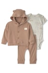 CTR-1V420710Layette Erkek Bebek 3'lü Hırkalı Set CTR-1V420710