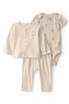 CTR-1V828110Layette Erkek Bebek 3'lü Hırkalı Set CTR-1V828110