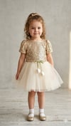 CCS-2649Kız Bebek Crop Tütü Etekli Takım  CCS-2649