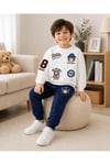 JAB-17084Erkek Çocuk Ayıcıklı Eşofman Takım JAB-17084