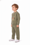 NK-22603-KErkek Çocuk Turtle Safari Deseli Eşofman Takımı
