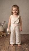 SER-1033Kız Çocuk Müslin Crop Pantolon Takım SER-1033