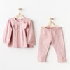 ANW-AC25054Kız Bebek Elbise Takım Dress Set Puppy Gazelle AC25054