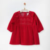 ANW-AC27117Kız Bebek Elbise Dress Velvet Happy New Year ANW-AC27117