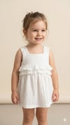 CKB-500555Kız Çocuk Dokuma Bebe Elbise CKB-500555