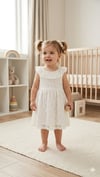 CKB-50504Kız Bebek Dantelli Elbise CKB-50504