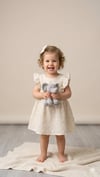 CCS-2656Kız Bebek Bandanalı Pamuk Elbise  CCS-2656