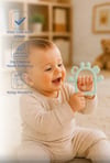 BBJ-944Babyjem 944 Silikon Düşmeyen Diş Kaşıyıcı