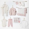 ANW-AC27001Kız Bebek Hastane Çıkışı 10 Pcs Newborn Set  Floral Dreams ANW-AC27001