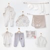 ANW-AC27051Erkek Bebek Hastane Çıkışı 10 Pcs Newborn Set Hedgegog Family ANW-AC27051