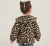 CCS-2766Kız Bebek Leopar Çantalı Peluş Mont CCS-2766