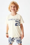 Nk Kids NM42325 Erkek Çocuk Tropikal Tshırt