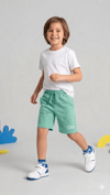 WRG-5459Erkek Çocuk Cepli Basic Şort