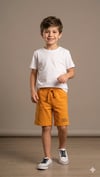 WRG-5459Erkek Çocuk Cepli Basic Şort